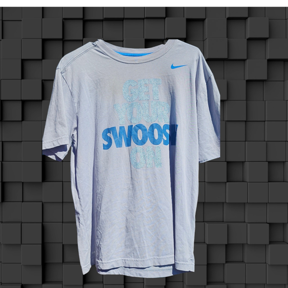 Nike Other - Men's Nike get your swoosh on Dri-fit T-Shirt Gray Blue Size L